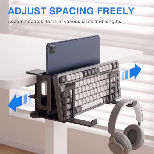 Laptop Stand Vertical, 2-Slot Under Desk Laptop Holder