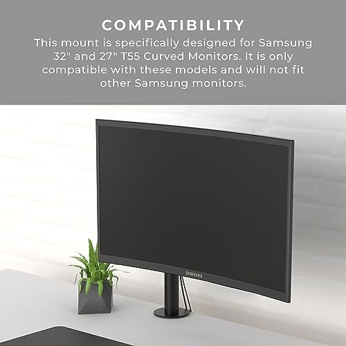 HumanCentric VESA Mount Adapter for Samsung Curved T55 Series 27" and 32"