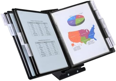 Ultimate Office SWITCHFILE 10-Pocket Reference Display Organizer Black Pkts