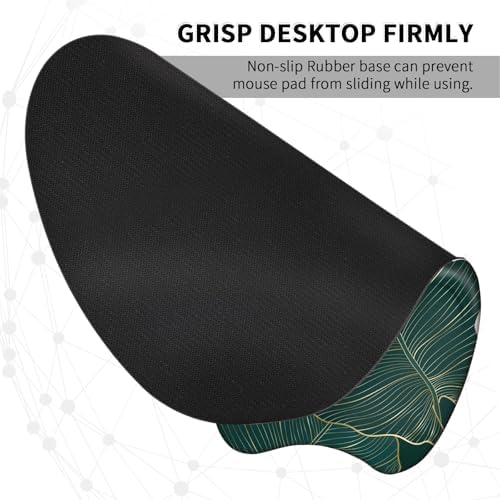 EooCoo Ergonomic Mouse Pad with Wrist Rest, Memory Foam Support Mousepad