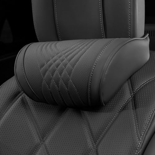 Headrest Car Neck Pillow for Driving Memory Foam Black, 1 Pack