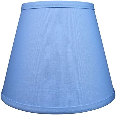 FenchelShades.com Lampshade 6" Top x 10" Bottom x 8" Slant Height With Spider Attachment 0.4 Inch Diameter for Lamps With a Harp (Periwinkle)