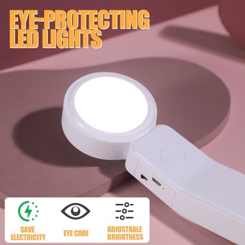 oneleaf EU AAA Grade Eye-Caring Desk Lamp, Stand 2-in-1 Dimmable LED Light (Oval) (Round)