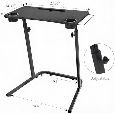 VTORY Treadmill Desk Height Adjustable Desk for Walking Pad, 30"-47"