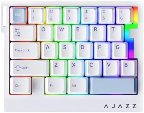 AJAZZ AK029 Magnetic Switch One Handed Gaming Keyboard, Hall Effect Rapid Trigger Mechanical Keypad with SOCD & DKS, 8KHz Polling Rate, 29 Keys Mini Ergonomic Gaming Keyboard for FPS Gamers, PC