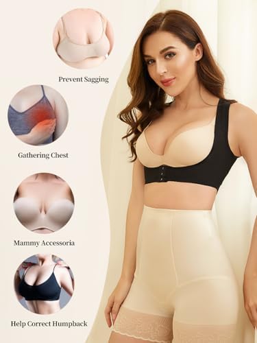 JOYSHAPER Chest Brace Up Women Posture Corrector Back Support X Strap Bras