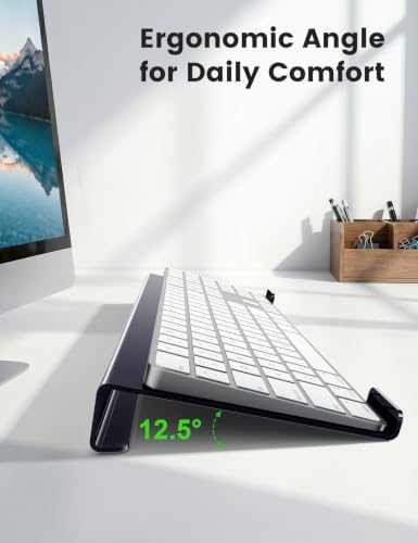 Vaydeer Keyboard Stand for Desk, Acrylic Tilted Computer Keyboard Riser