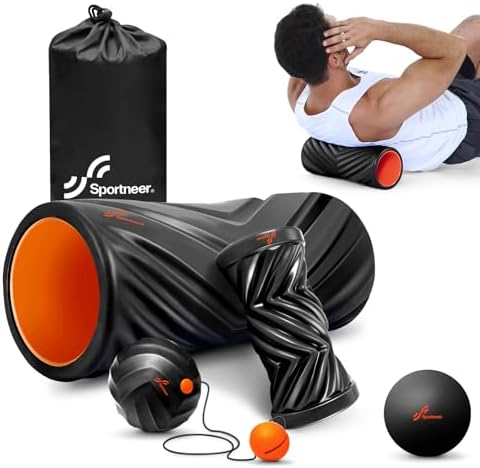 Sportneer 4 in 1 Pilates Foam Roller Muscle Relax Kit