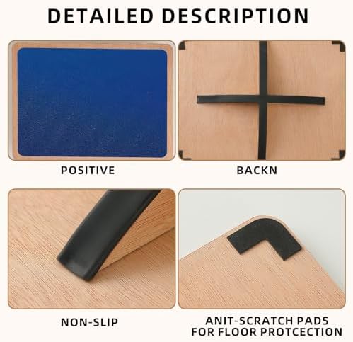Juoe 360° Balance Board Wobble Board, Up to 350 LBS for Physical Therapy