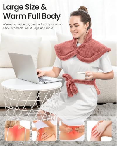 RENPHO Heating Pad for Neck Shoulders Back, Birthday Gifts for Women & Mom