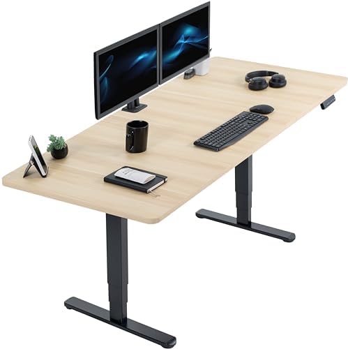 VIVO Light Wood 71 x 30 in Standing Desk, DESK-KIT-2B7C