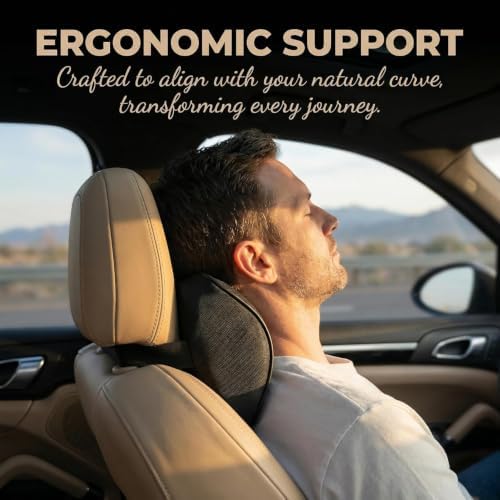 2-Pack Car Neck Pillow, Memory Foam Headrest Pillow