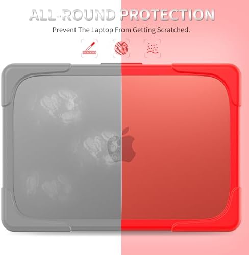 Batianda Heavy Duty Case for MacBook Neo 13 Inch 2026, Red