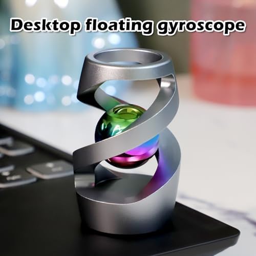 Kinetic Spinning Desk Toy, ADHD Fidget Desktop Ornament Gray