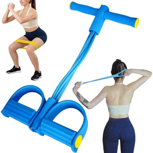 Pedal Resistance Bands 6-Tube Multifunction Arm, Leg, Yoga, Pilates