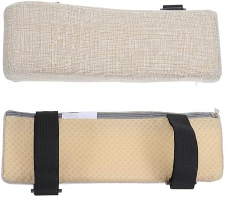 SEWACC Office Chair Armrest Pads 2pcs Gaming Chair Armrest Cushion with Adjustable Strap Washable Sponge Pillow Non-Slip Replacement for Desk Task and Game Chairs