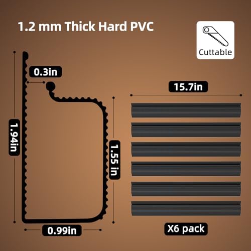 YECAYE Cable Management, 6 Pack, Black