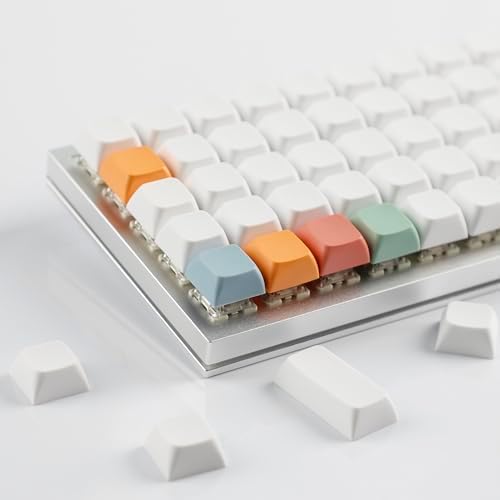 YMDK XDA DSA Blank Colorful PBT Keycaps Suitable for Ortholinear Layout MX Keyboard XD75 ID75 Split 36 Corne Split 46 Planck Preonic Niu40 (XDA 96)