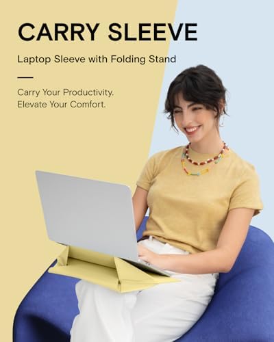 MOFT Laptop Carry Sleeve with Stand &Smart Storage for 13" Laptop for Work