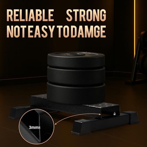 Steel Standing Calf Raise Platform, Anti-Slip Block for Leg & Squat