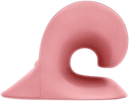 RESTCLOUD Neck and Shoulder Relaxer, Cervical Traction Device for TMJ Pain Relief and Cervical Spine Alignment, Chiropractic Pillow, Neck Stretcher(Pink)