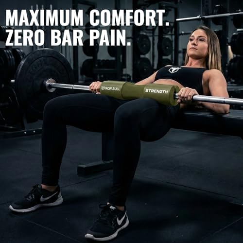 Advanced Squat Pad - Barbell Pad for Hip Thrusts, Squats & Lunges - Neck & Shoulder Squat Bar Pad Cushion Support Foam for Extra Comfort