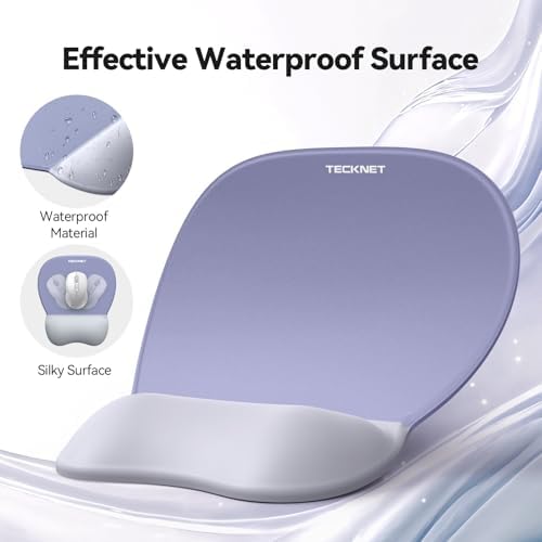 TECKNET Gel Ergonomic Mouse Pad & Keyboard Wrist Rest & Coaster