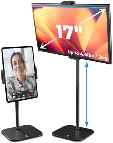 COOPER TabStand 20" Tall iPad Stand for Desk, Portable Monitor Stand Holder