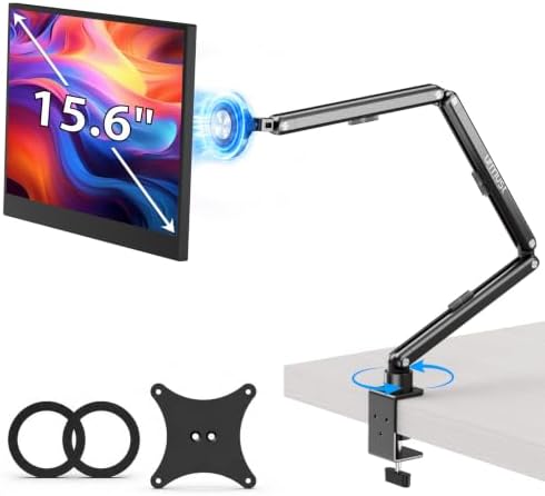 Urmust Magnetic Portable Monitor Stand, VESA & Magnetic 2-in-1 iPad Stand L