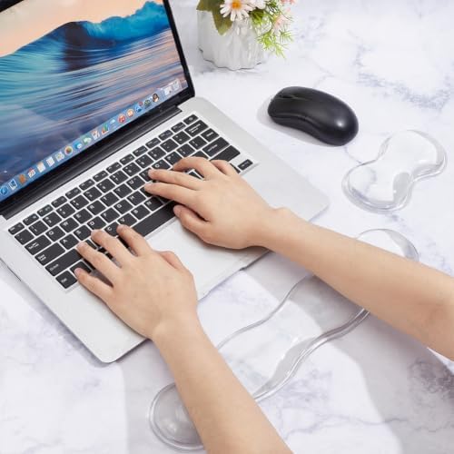 2 Pcs Gel Wrist Rest for Keyboard and Mouse for Office Gaming