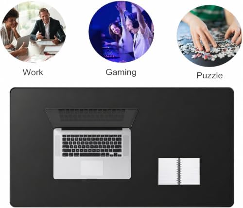 Large Gaming Mouse Pad 31.5 x 15.7 Inch, Black Extended Desk Mat