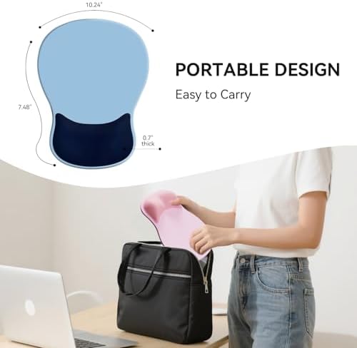 Ergonomic Mouse Pad with Wrist Rest Cute Mousepad Wrist Support