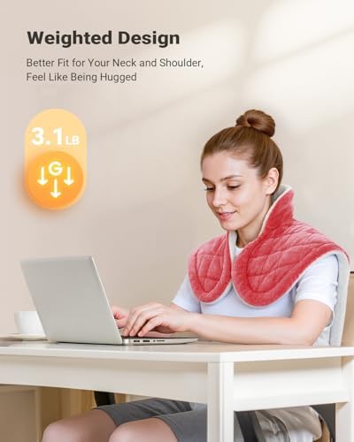 iDOO Weighted Heating Pad for Neck, Shoulders & Back