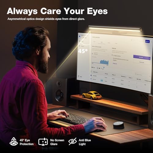 Douxlife Monitor Light Bar, Eye-Care Computer Monitor Lamp