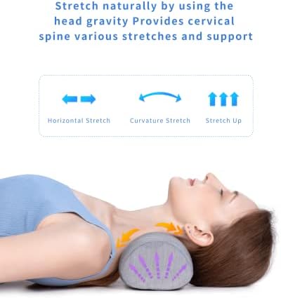 Bespilow Small Neck Roll Pillow for Sleeping, Neck Pillows for Pain Relief