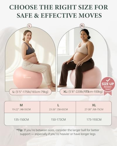 Trideer Exercise Ball Chair – Yoga Ball Chair for Office, Pregnancy & Home