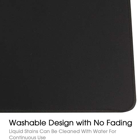 Gaming Mouse Mat/Mouse Pad 35.4x15.7x0.12Inch | XXL Mouse pad | Table mat/Large Size | Improved Precision and Speed | Rubber Base for Stable Grip on Smooth Surfaces Non-Slip (90x40 Black004)