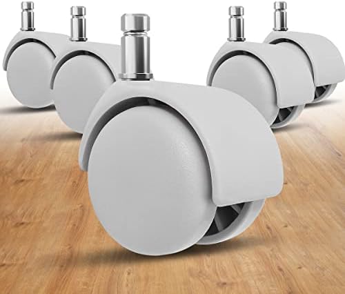 Omyoffice Office Chair Replacement Wheels - 2 in Set of 5 Plastic Casters