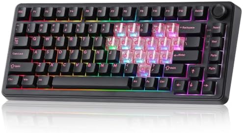 YUNZII B75 PRO 75% Wireless Mechanical Keyboard (Black Heart, MilkV2)