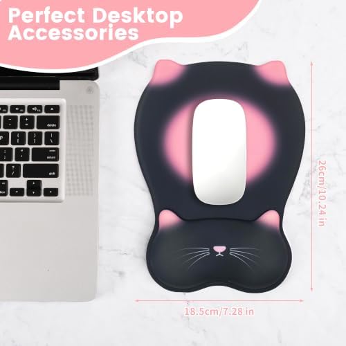 Ergonomic Mouse Pad with Wrist Rest,Cute Memory Foam Mousepad Wrist Cushion
