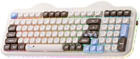 YUNZII C98 Cute Cake Wireless Mechanical Keyboard(Choco, Candy Switch)