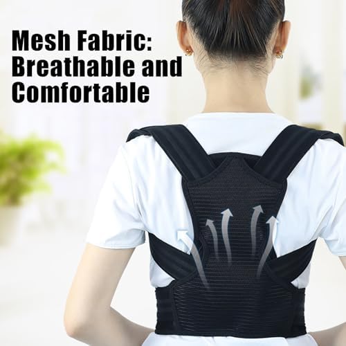 Posture Corrector for Kids Teenagers Adjustable Upper Back Straightener, L