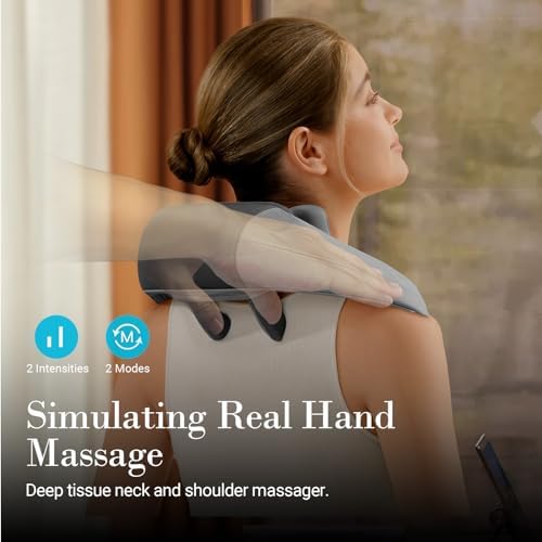 CuPiLo Cordless Neck and Shoulder Massager with Heat