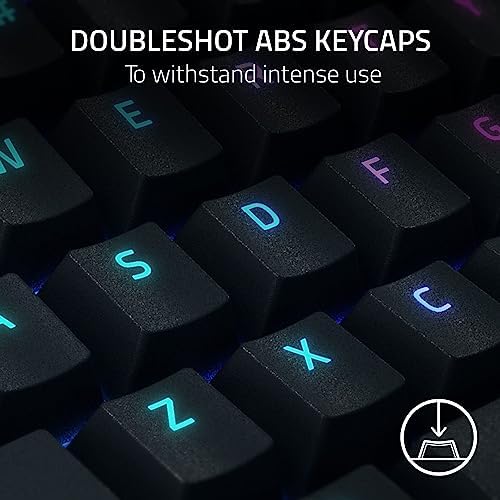 Razer BlackWidow V4 X - Mechanical Gaming Keyboard: Green Switches Tactile & Clicky, 6 Dedicated Macro Keys, Chroma RGB, Doubleshot ABS Keycaps, Media Controls, Sound Dampening & Stabilizers (Renewed)