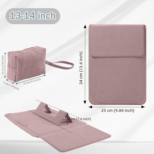13-14 Inch Protective Laptop Sleeve with Stand, for MacBook Pro/MacBook Air