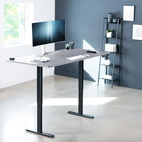 VIVO Dark Gray 71 x 36 in Standing Desk, DESK-KIT-E2B7G-36