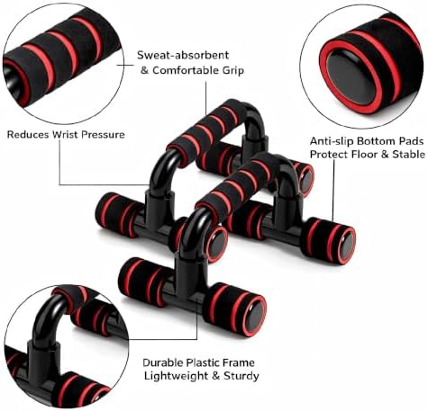Push Up Bar,Portable Push up Handles for Floor,Strength Training Equipment with Non-Slip Ergonomic Grip,Sturdy Structure,Home Gym Equipment for Men Women Workout