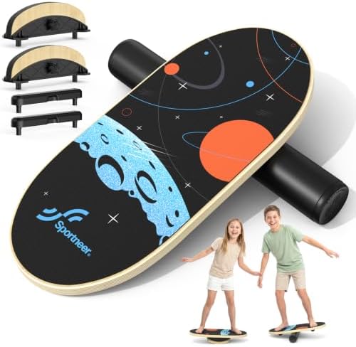 Sportneer Kids Balance Board, 4-Mode Adjustable Balance Trainer