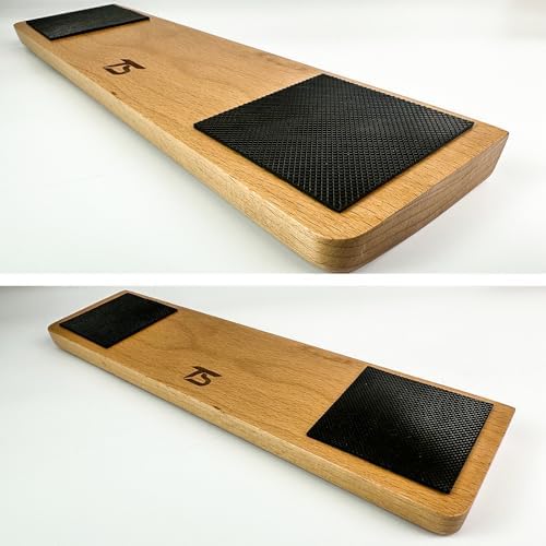 Wooden Wrist Rest, Ergonomic Palm Rest for Mechanical Gaming Keyboard, 12.25 Inches/31cm, Compact, Thick (Beech)