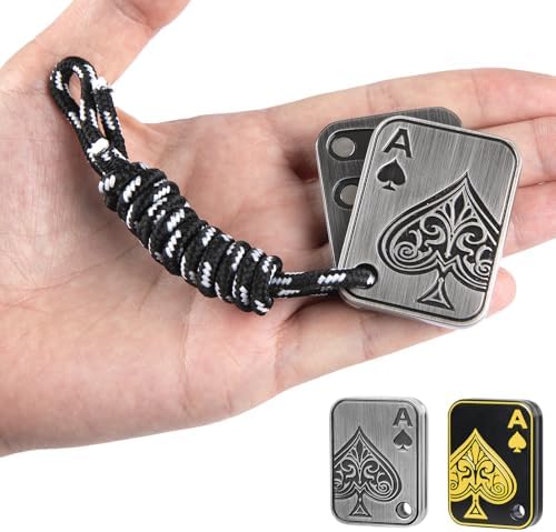 ITOKEY Fidget Toys Adults, Metal Fidget Slider, Poker Magnet with Paracord